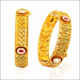 Royal Meenakari Gold Bangles 