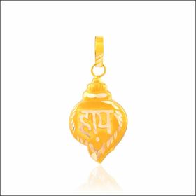 Divine Shankh Design Gold Locket