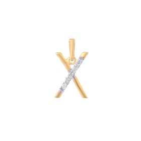 Polished Brilliance Alphabet X Diamond Pendant