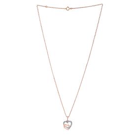 Twin Heart Diamond Pendant with Chain